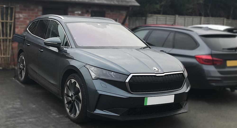 Skoda Enyaq full electric car.