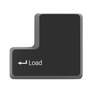 Keyboard enter key with load text